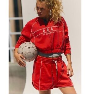 FP Movement Seeing Double Sweatshirt Red Berry XL